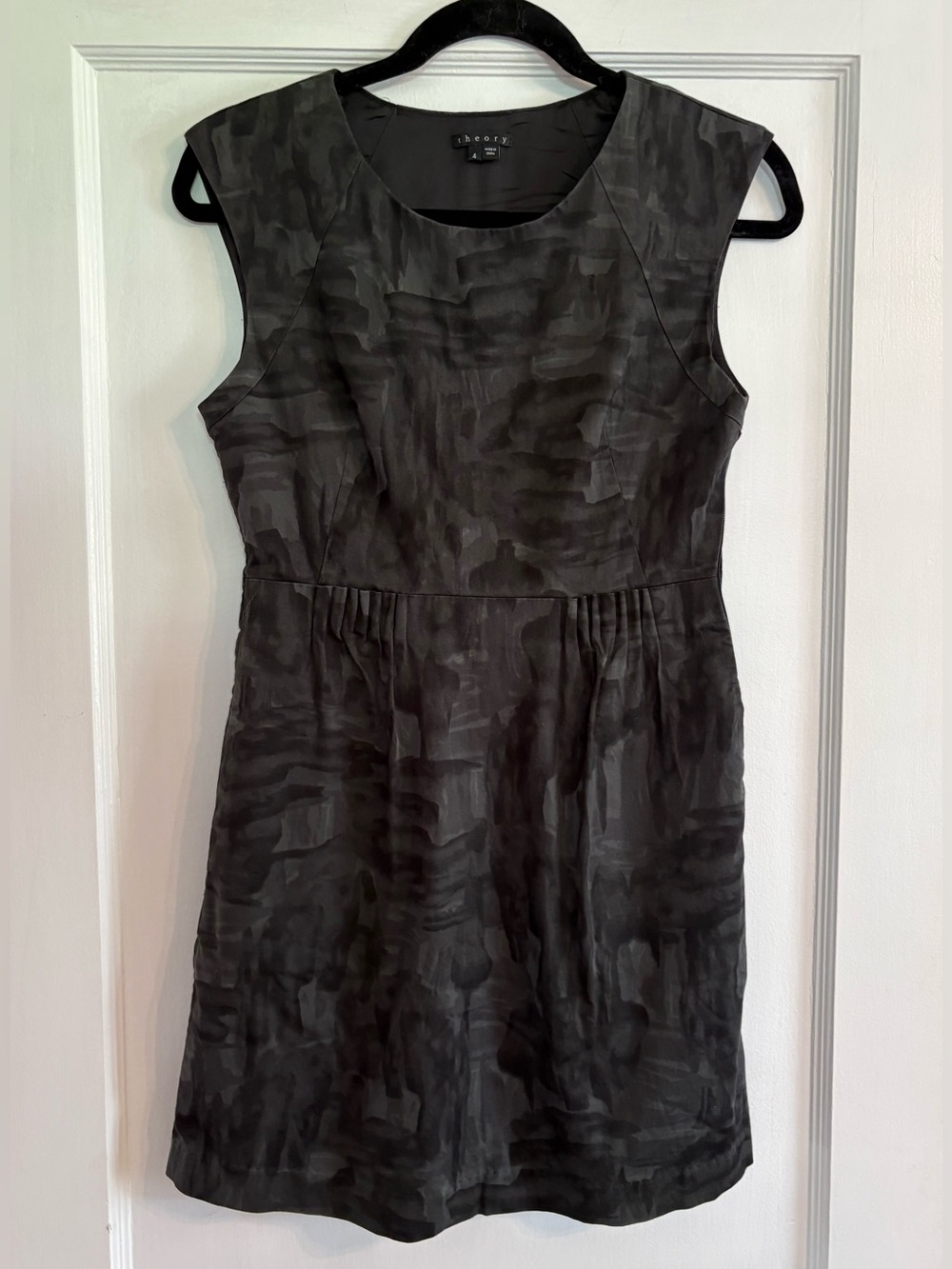 Women's Theory Charcoal Gray Sleeveless Mini Dress Size 4